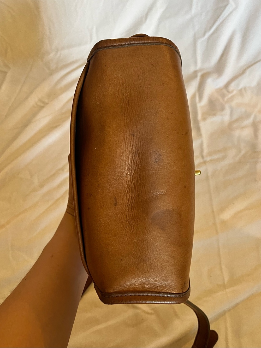 Vintage Coach Collegiate 9815 British Tan Crossbody Bag - Picture 5 of 16